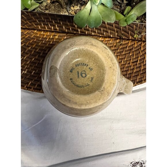 Handcrafted Vintage-Style Beige Pottery Mug 16 Oz From DNL Pottery LA - Picture 4 of 4